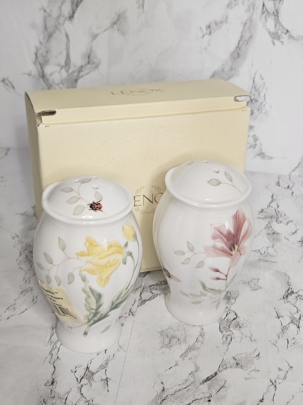 Lenox Butterfly Meadow Salt & Pepper Shaker Set.